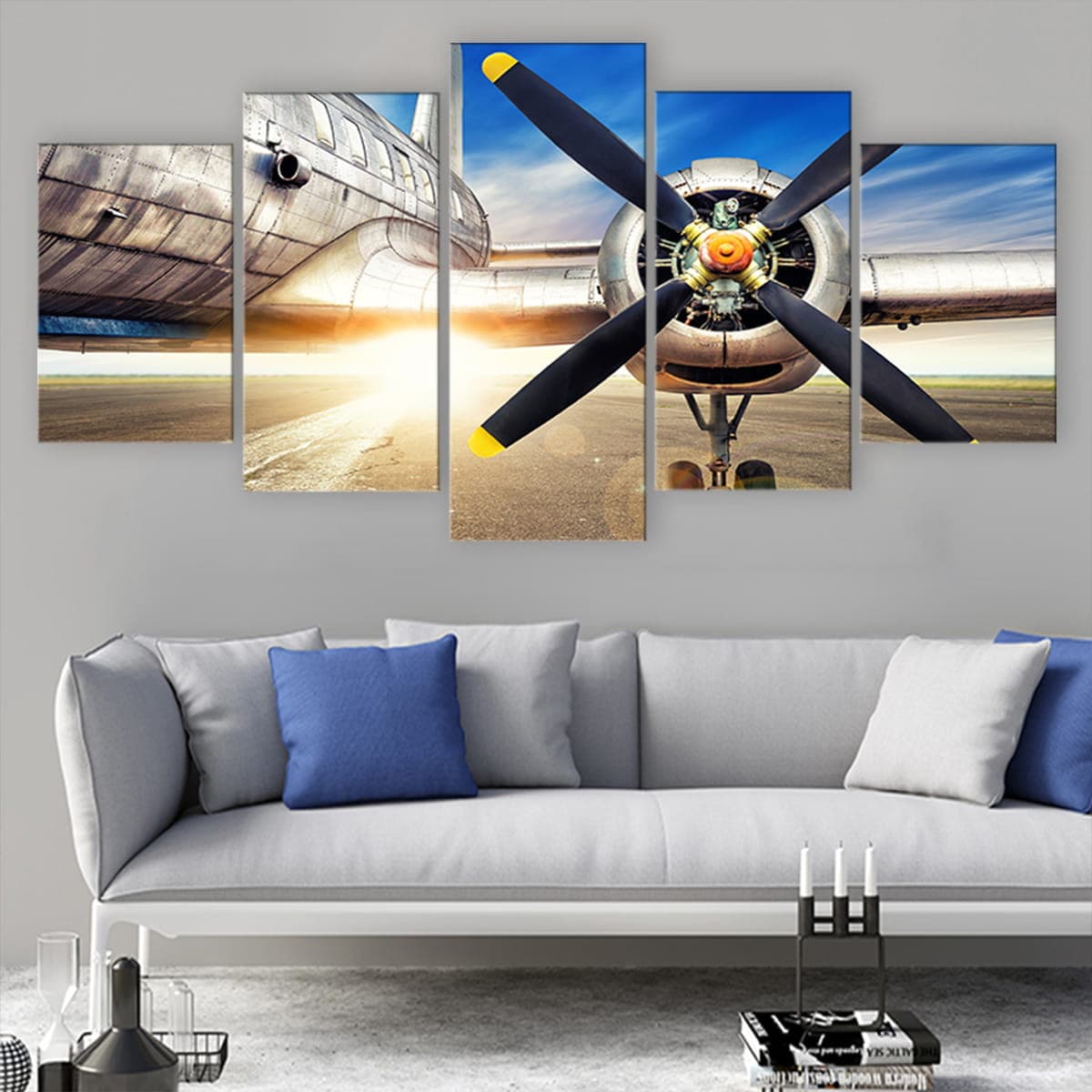 Vintage Aircraft Propeller Wall Art Canvas Print-Stunning Canvas Prints