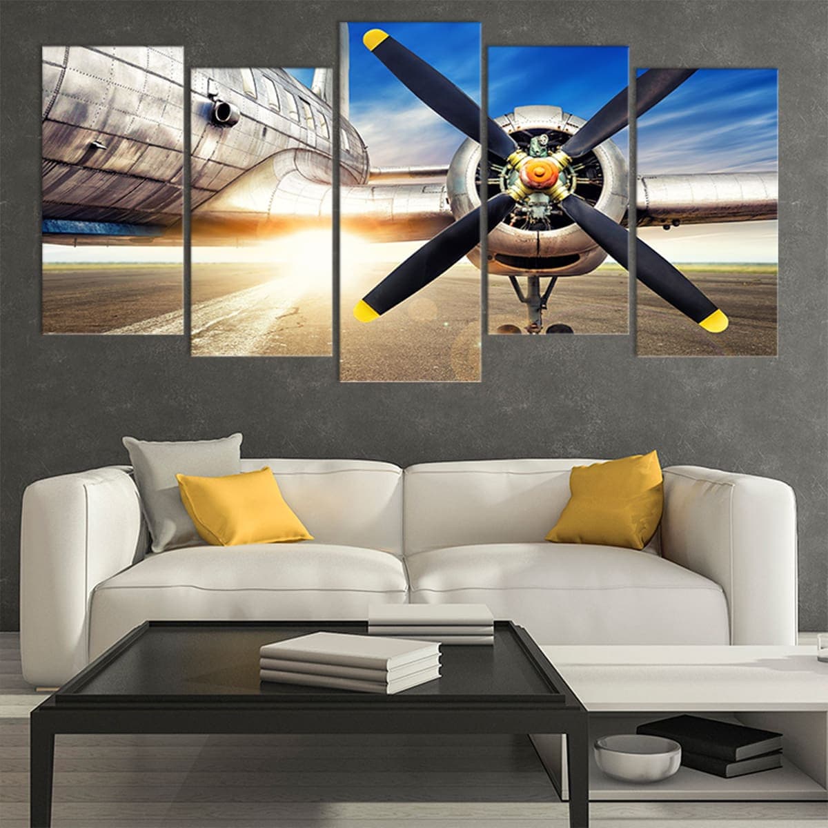 Vintage Aircraft Propeller Wall Art Canvas Print-Stunning Canvas Prints