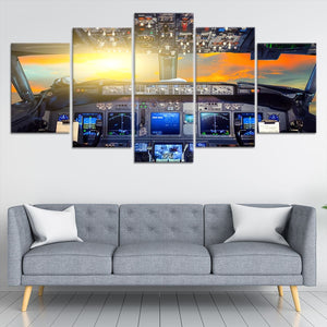 Airplane Cockpit Wall Art Canvas Print-Stunning Canvas Prints