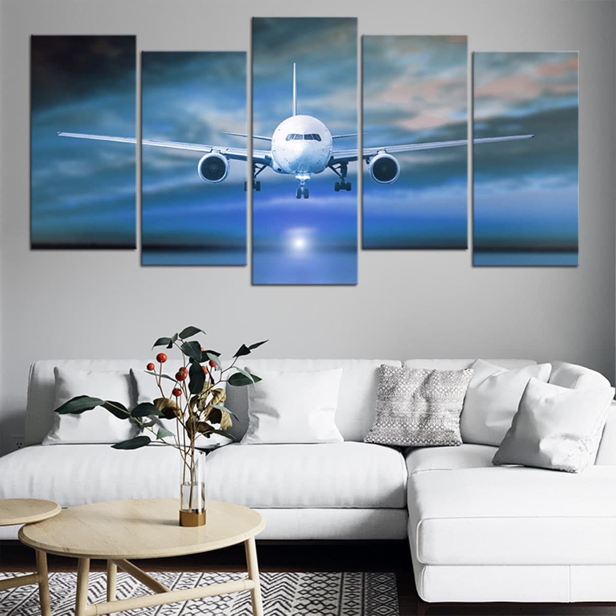 Landing Plane Wall Art Canvas Print-Stunning Canvas Prints