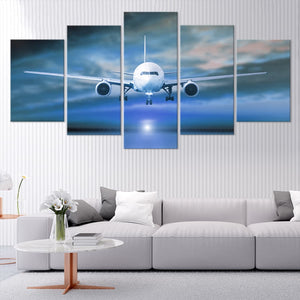 Landing Plane Wall Art Canvas Print-Stunning Canvas Prints