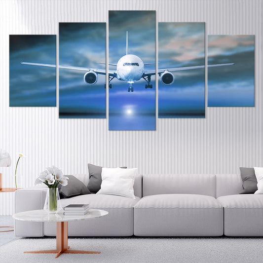 Landing Plane Wall Art Canvas Print-Stunning Canvas Prints