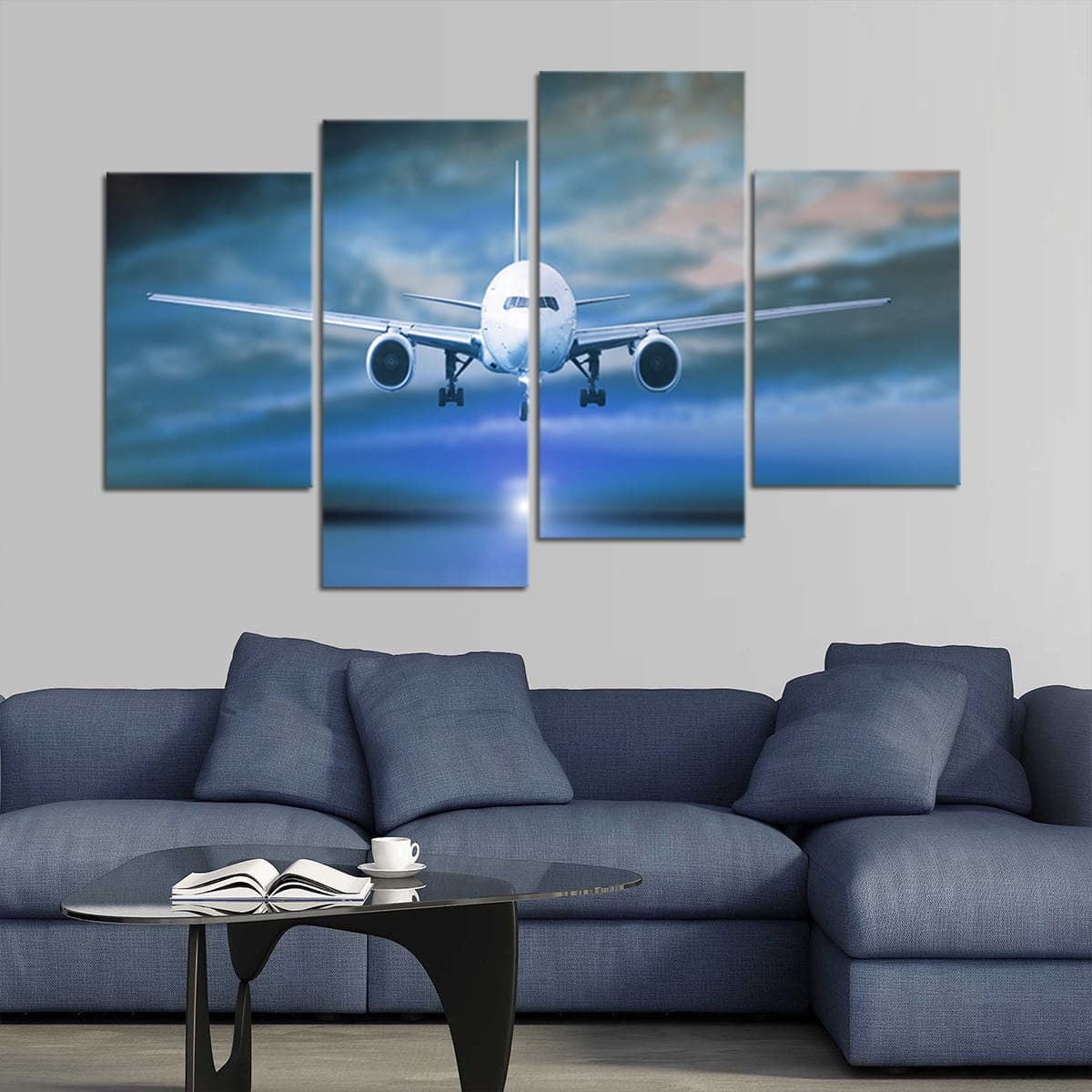 Landing Plane Wall Art Canvas Print-Stunning Canvas Prints