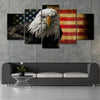 American Eagle And Flag Wall Art Canvas-Stunning Canvas Prints