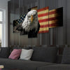 American Eagle And Flag Wall Art Canvas-Stunning Canvas Prints