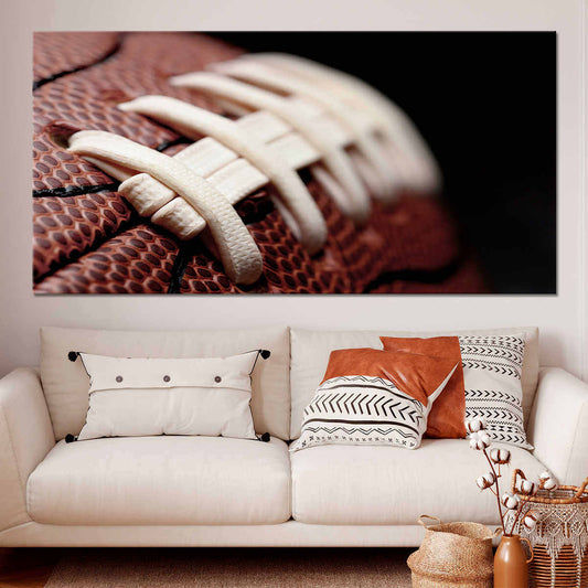 Close-up Football Wall Art Canvas Print-Stunning Canvas Prints