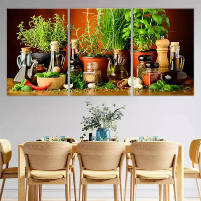 Herbs And Spices Wall Art-Stunning Canvas Prints