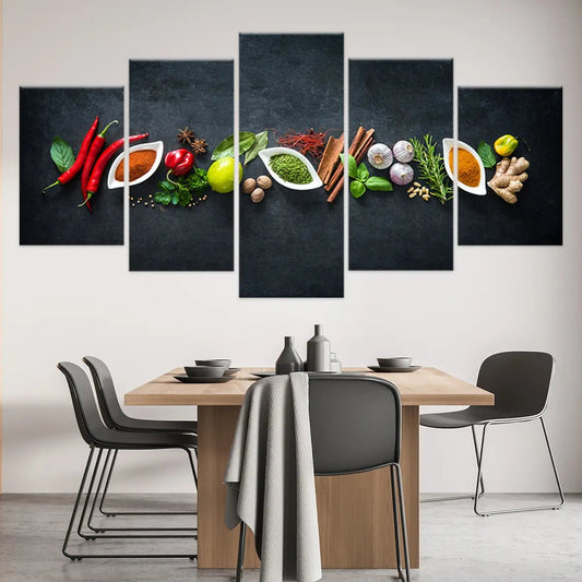 Spices Wall Art For Kitchen Wall-Stunning Canvas Prints