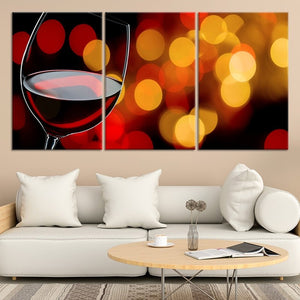 Wine Glass Oz Multi Panel Canvas Wall Art I by Stunning Canvas Prints