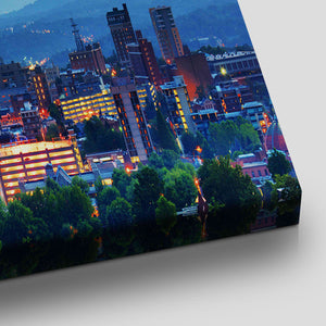 Asheville Skyline Wall Art Canvas-Stunning Canvas Prints