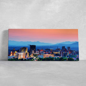 Asheville Skyline Wall Art Canvas-Stunning Canvas Prints