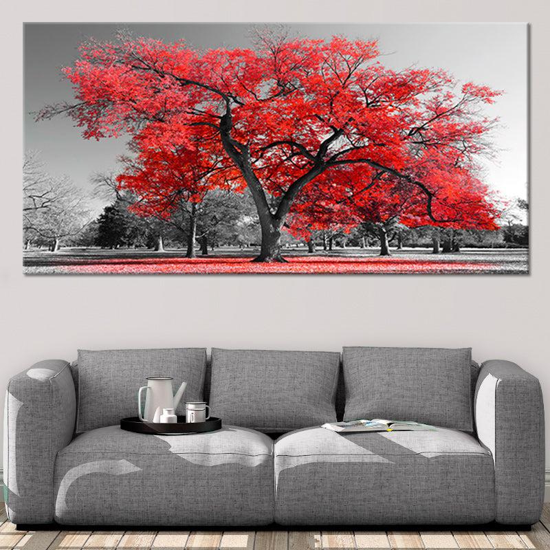 Red Tree Wall Art Canvas-Stunning Canvas Prints