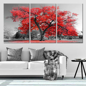 Red Tree Wall Art Canvas-Stunning Canvas Prints