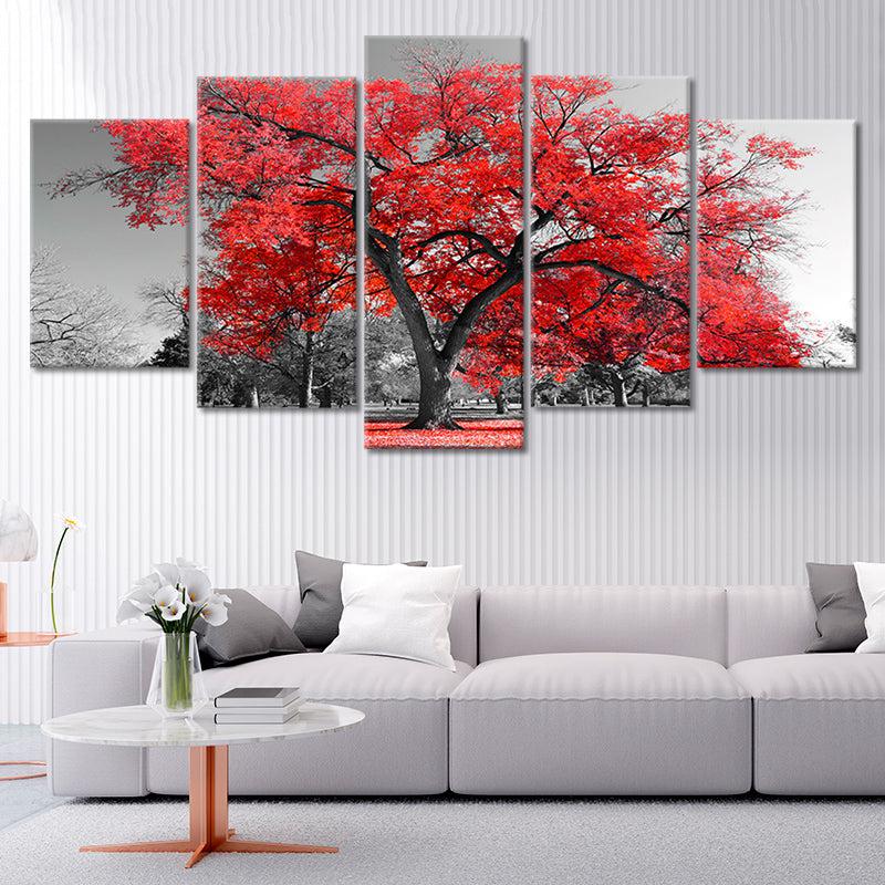 Red Tree Wall Art Canvas-Stunning Canvas Prints