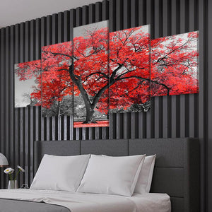 Red Tree Wall Art Canvas-Stunning Canvas Prints