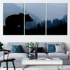 Black Bear Silhouette Wall Art Canvas-Stunning Canvas Prints