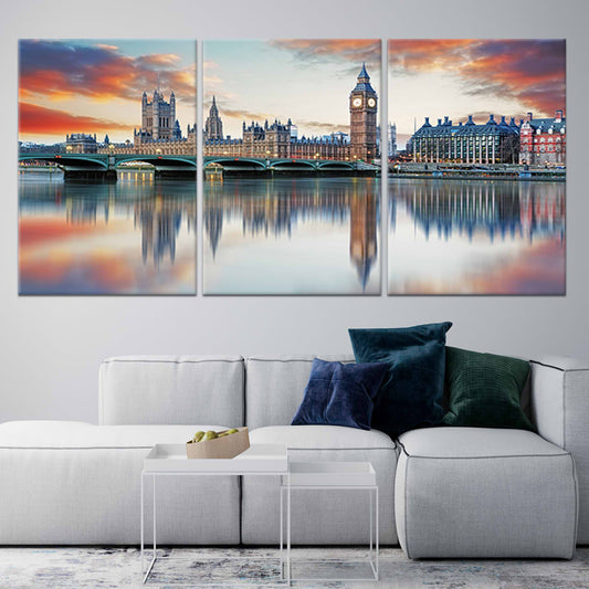 Big Ben Skyline Wall Art Canvas-Stunning Canvas Prints