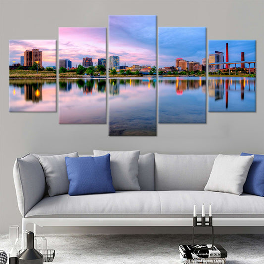 Birmingham Skyline At Dusk Wall Art Canvas-Stunning Canvas Prints