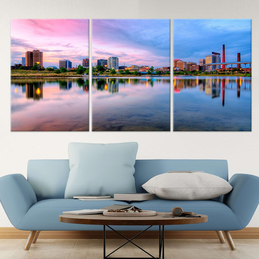 Birmingham Skyline At Dusk Wall Art Canvas-Stunning Canvas Prints