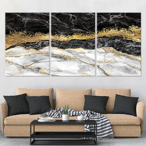 Gold Foil Abstract Wall Art-Stunning Canvas Prints