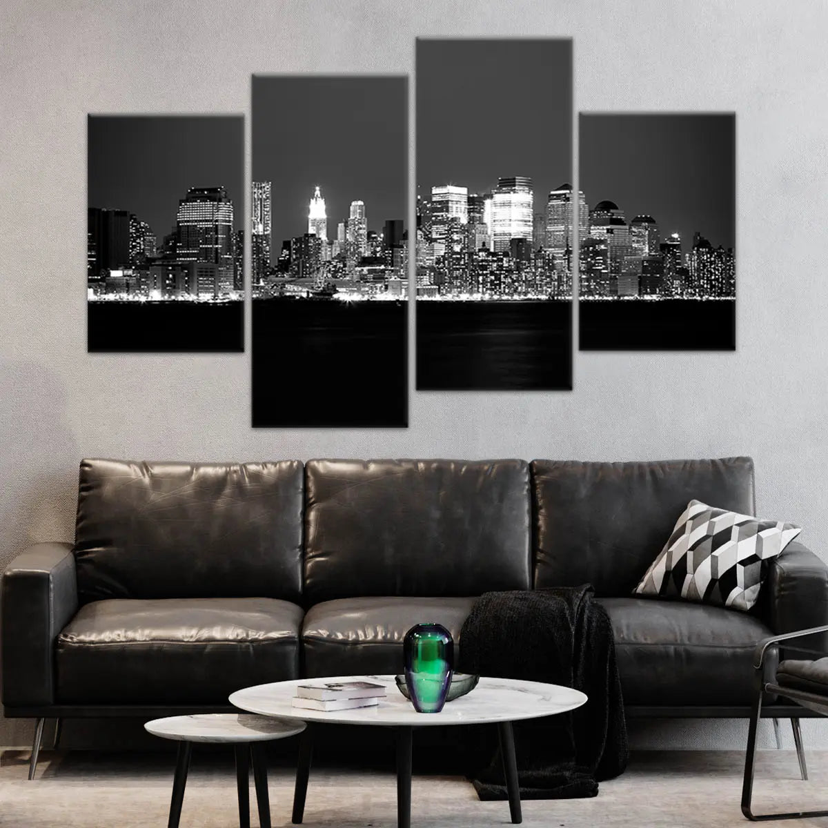 Black And White New York Skyline Wall Art Canvas-Stunning Canvas Prints