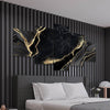 Extra Large Abstract Marble Black and Gold Wall Art For Living Room Wall-Stunning Canvas Prints