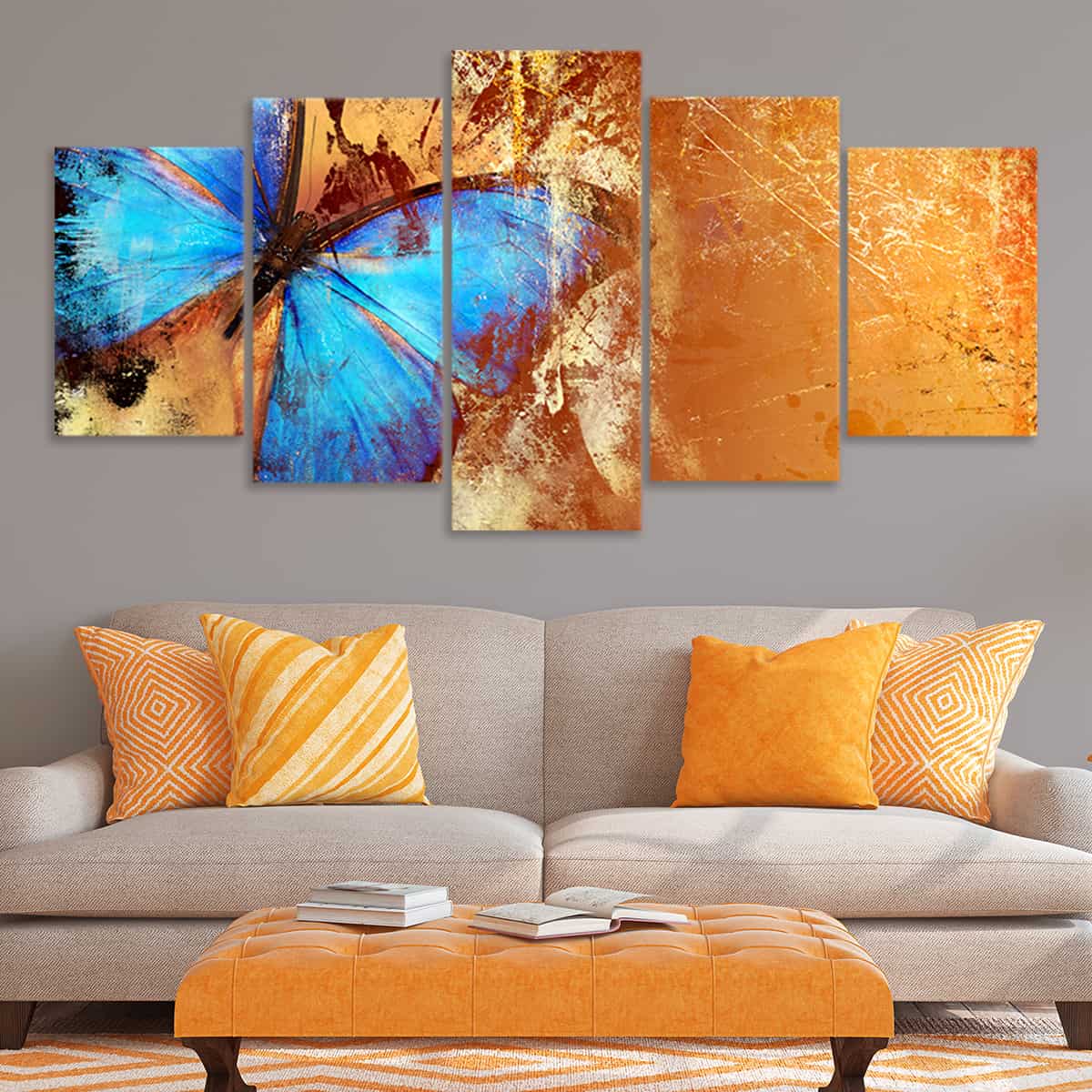 Abstract Butterfly Wall Art Canvas-Stunning Canvas Prints