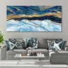 Extra Large Framed Abstract Blue And Gold Wall Art For Living Room Wall-Stunning Canvas Prints