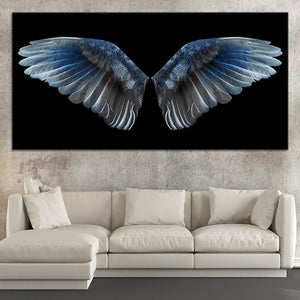 Blue Wings Wall Art Canvas-Stunning Canvas Prints