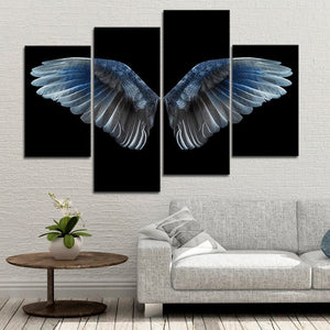 Blue Wings Wall Art Canvas-Stunning Canvas Prints