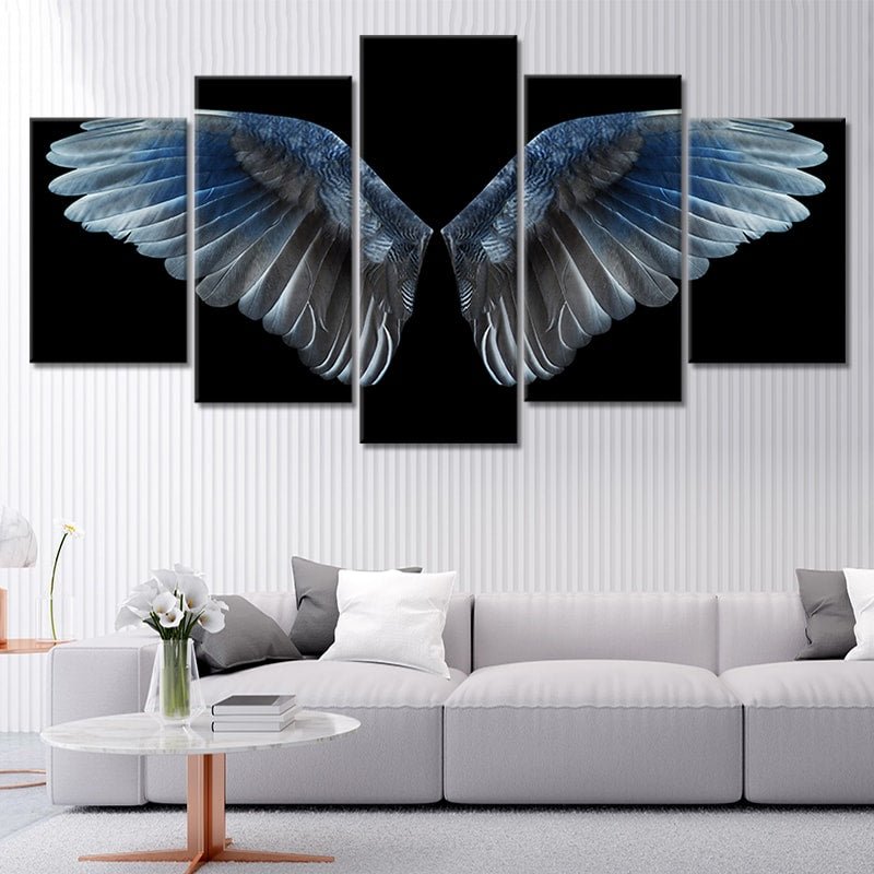 Blue Wings Wall Art Canvas-Stunning Canvas Prints