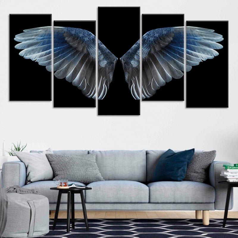 Blue Wings Wall Art Canvas-Stunning Canvas Prints