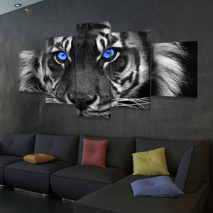 Blue Eyed Tiger Wall Art Canvas-Stunning Canvas Prints