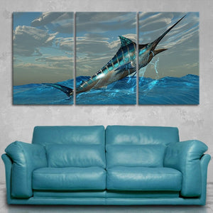 Blue Marlin Wall Art Canvas-Stunning Canvas Prints