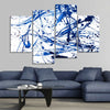 Extra Large Blue and White Abstract Splatter Painting Wall Art For Living Room Wall-Stunning Canvas Prints