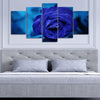 Royal Blue Rose Wall Art Canvas Print-Stunning Canvas Prints