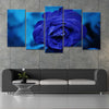 Royal Blue Rose Wall Art Canvas Print-Stunning Canvas Prints