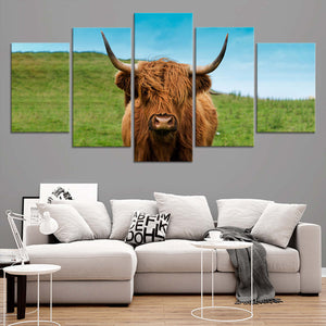 Scottish Hairy Cow Wall Art Canvas-Stunning Canvas Prints