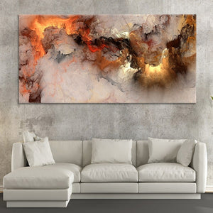 Extra Large Abstract Wall Art For Living Room Wall, Abstract Clouds, large modern art prints