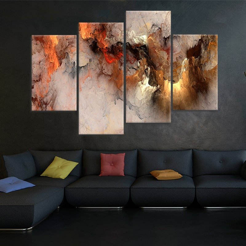 Extra Large Abstract Wall Art For Living Room Wall | Abstract Clouds