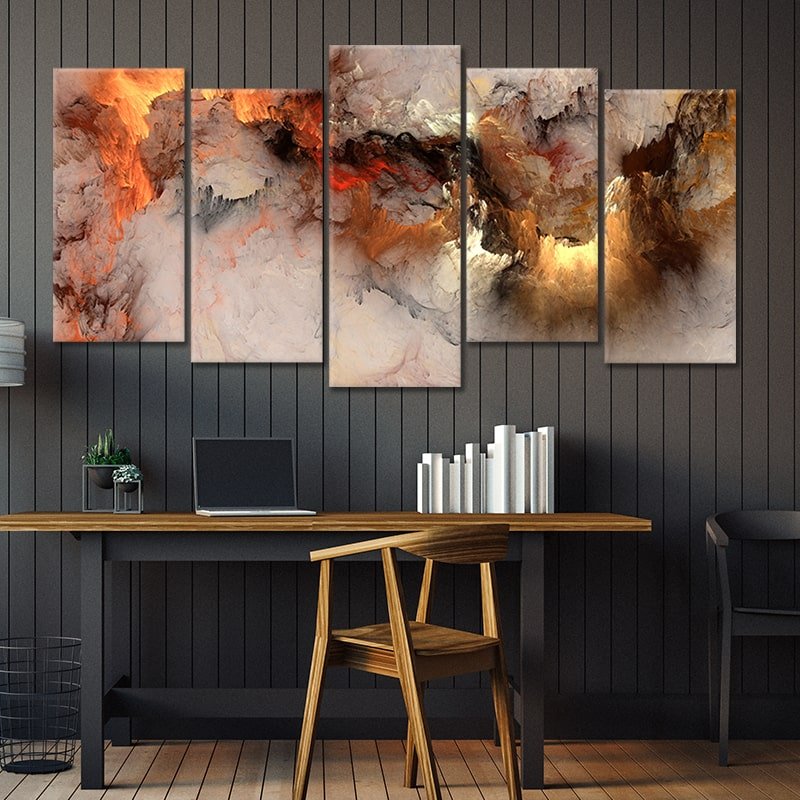 Abstract Large Wall Art Canvas Art Abstract Cloud Pictures Modern Art For  Living Room Bedroom Kitchen And Office Wall Decor Frameless (75x150 cm)