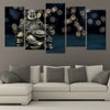 Gautama Buddha Om Wall Art Canvas Print-Stunning Canvas Prints