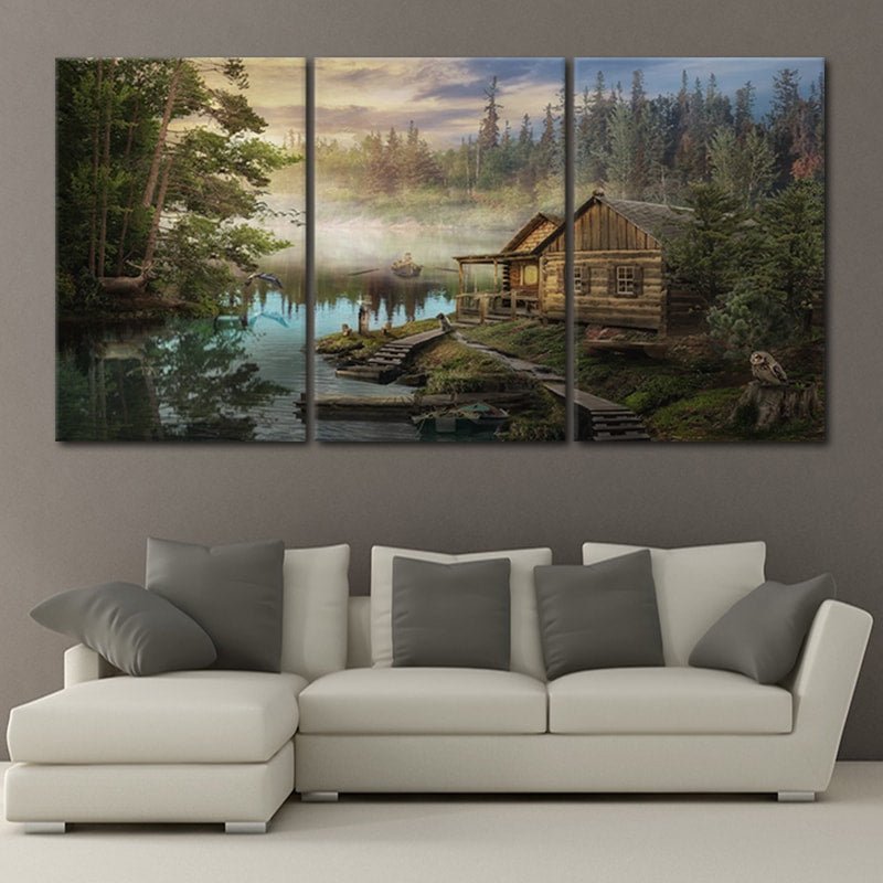 Rustic Cabin Wall Art Canvas-Stunning Canvas Prints