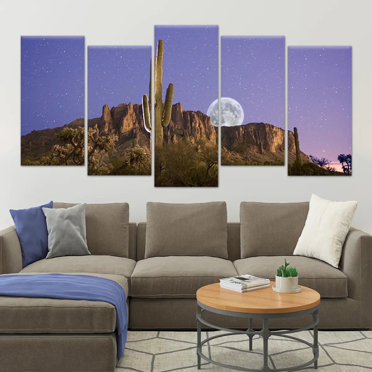 Arizona Superstition Mountains Wall Art Canvas-Stunning Canvas Prints