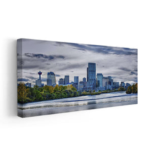 Calgary Alberta Skyline Wall Art Canvas-Stunning Canvas Prints