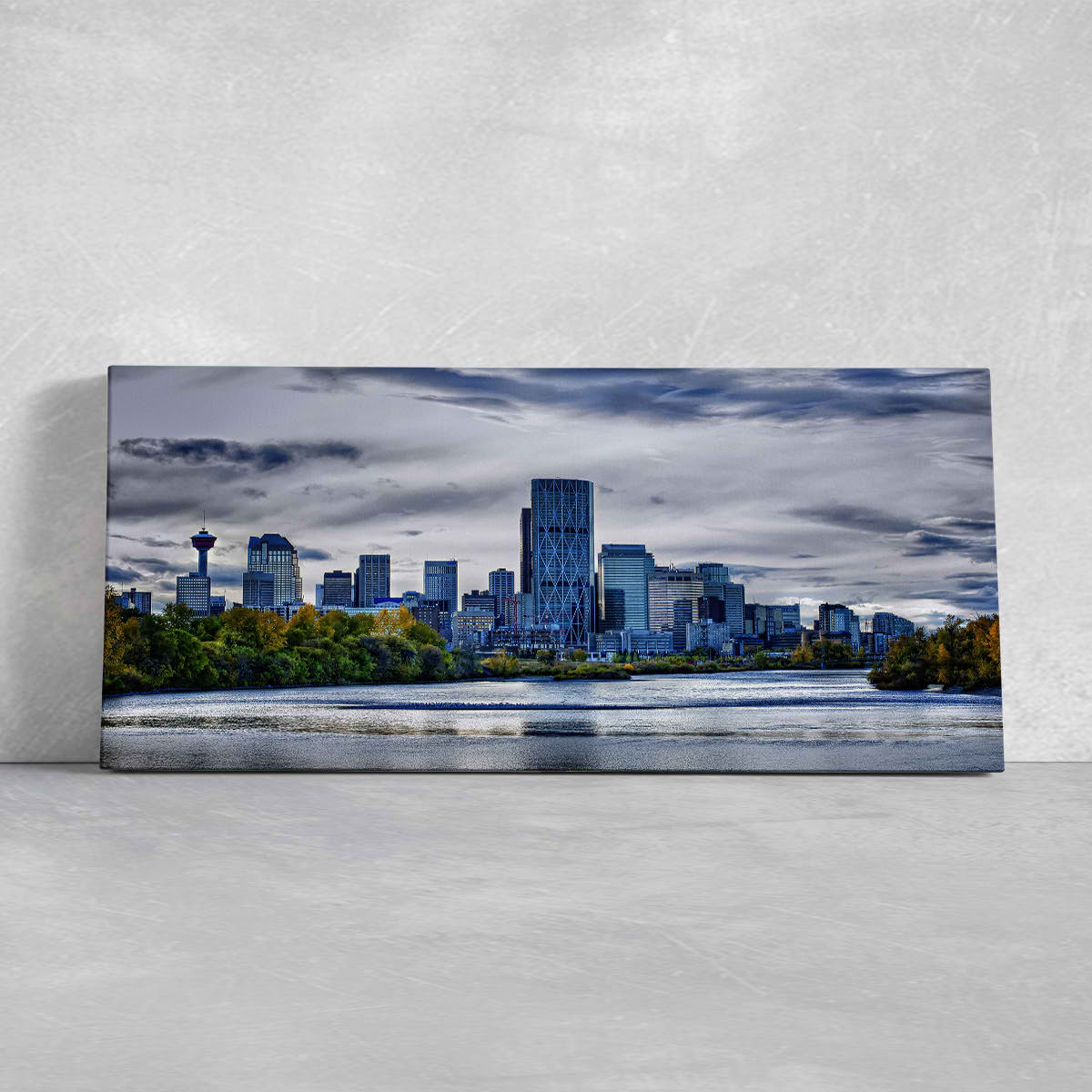 Calgary Alberta Skyline Wall Art Canvas-Stunning Canvas Prints