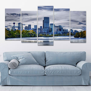 Calgary Alberta Skyline Wall Art Canvas-Stunning Canvas Prints