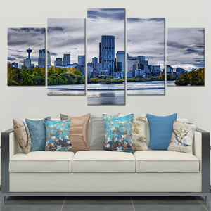 Calgary Alberta Skyline Wall Art Canvas-Stunning Canvas Prints