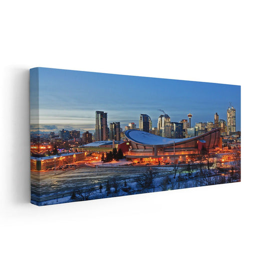 Calgary Skyline Wall Art Canvas-Stunning Canvas Prints