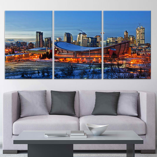 Calgary Skyline Wall Art Canvas-Stunning Canvas Prints